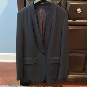 Theory long navy blue blazer women’s size 6 jacket blazer